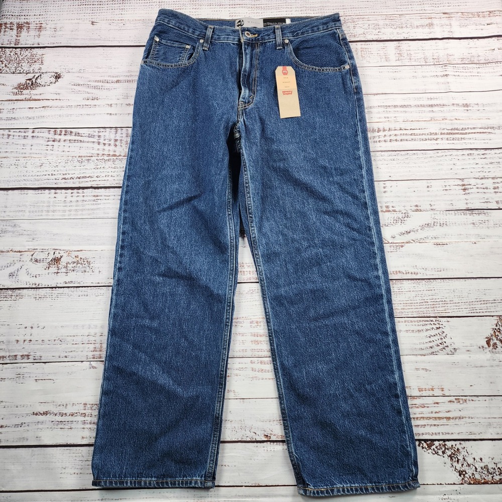 Levi's SilverTab '94 Baggy Jeans Women's 32x29 Blue Mid Rise Straight Leg